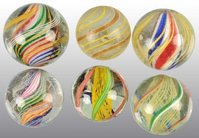Lot of 6 Hand Made Marbles Condition Very Good Near
