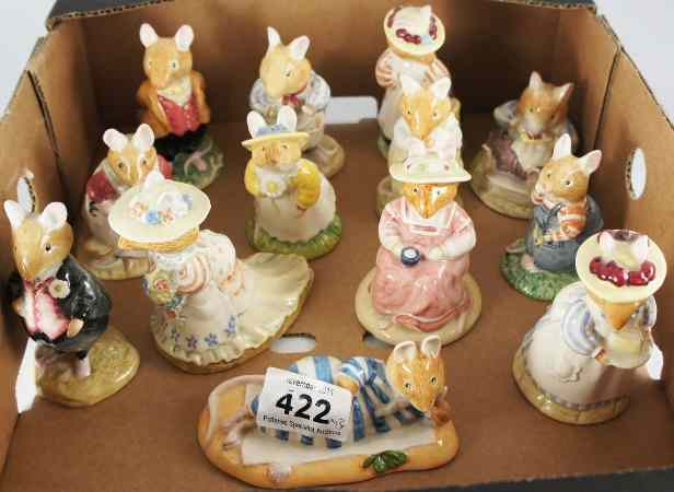Royal Doulton Brambly Hedge Figures comprising Mr Apple DBH2 Lady