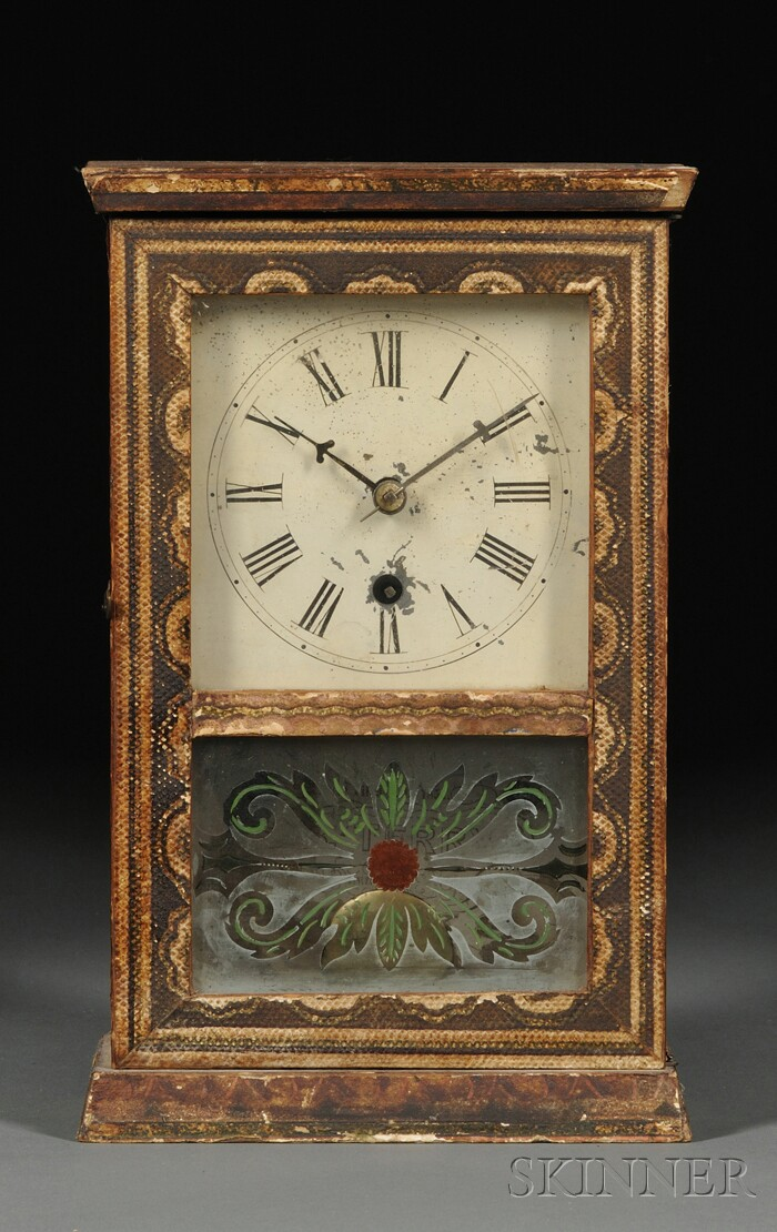 Silas B Terry Cottage Clock Terryville Connecticut c 1855 with