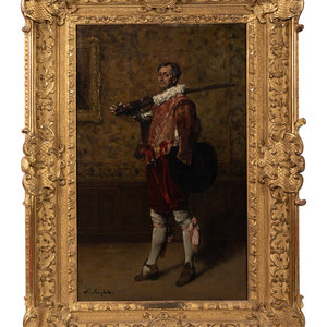 Ferdinand Victor L on Roybet French 1840 1920 Musketeer oil
