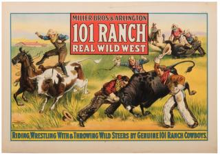Miller Bros Arlington 101 Ranch Wild West Cincinnati Strobridge Litho