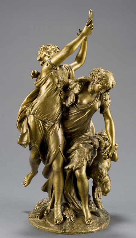 After Michael Clodion French 1738 1814 Patinated bronze figural group