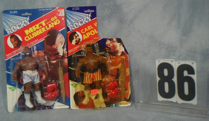 Rocky Action Figures 1983 Carl Weathers as Apollo Creed and