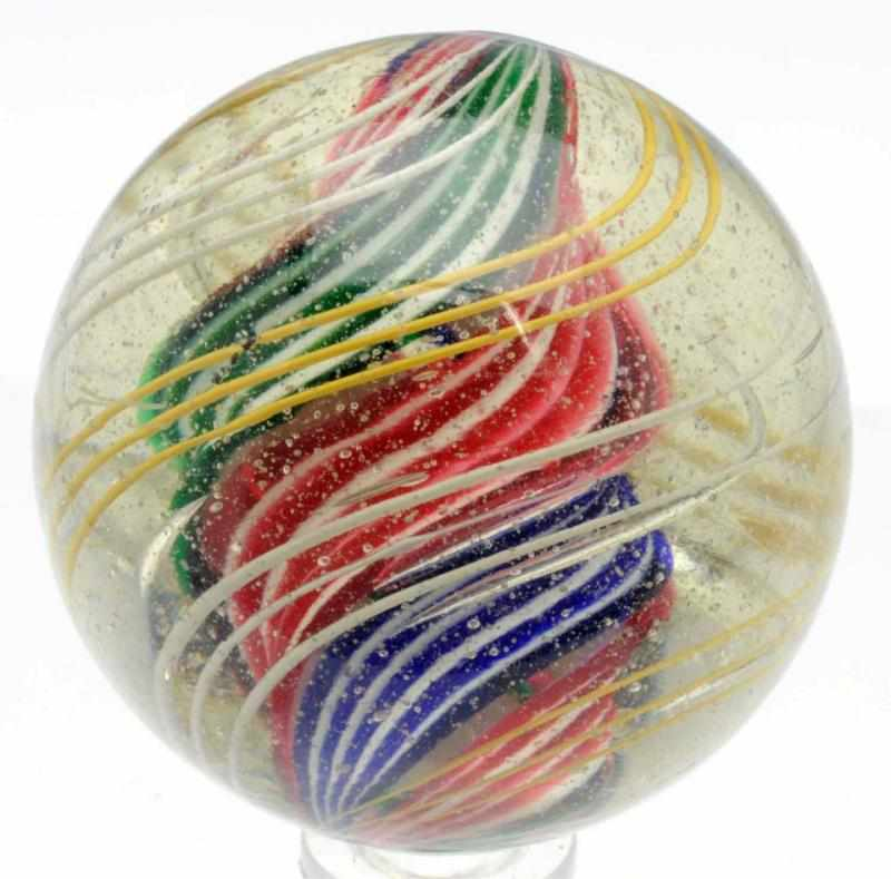 Large Divided Core Swirl Marble Fat divided core made up
