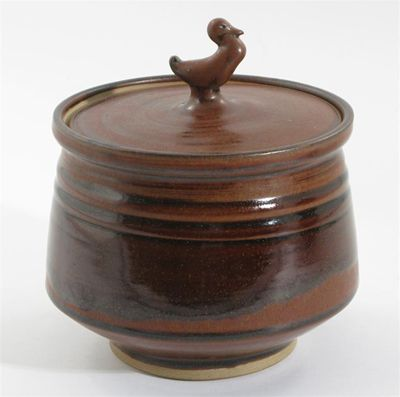 Robert Fournier b 1915 a stoneware vase and cover the