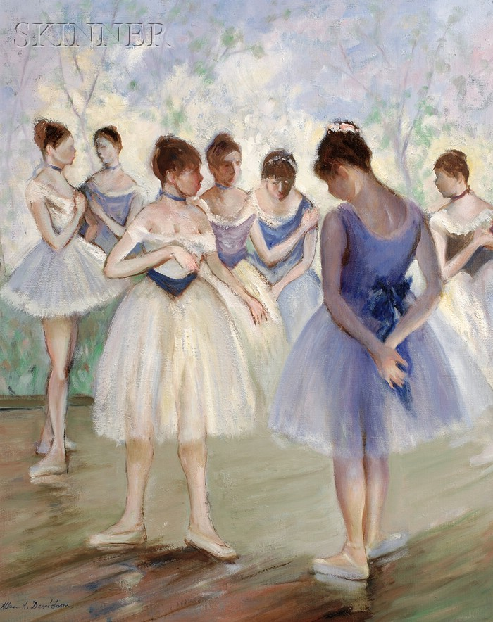 Allan Albert Davidson American 1908 1988 Corps de Ballet Back