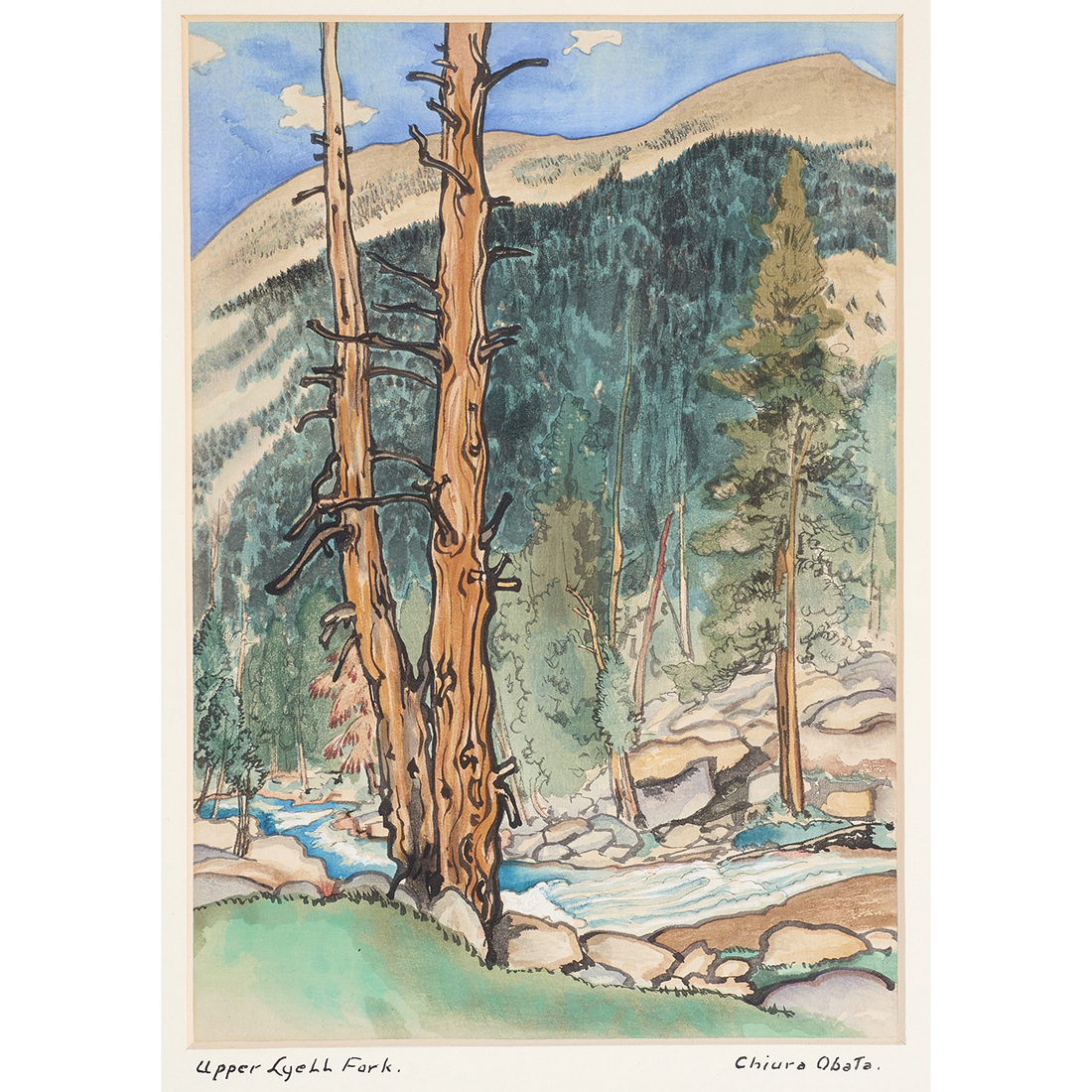 PRINT CHIURA OBATA Chiura Obata American Japanese 1885 1975 Upper