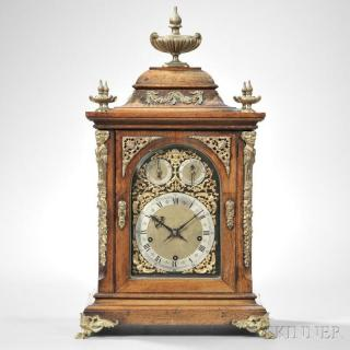 Winterhalder Hofmeier Chime Clock Germany c 1900 dome top mahogany