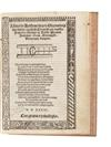 FELICIANO FRANCESCO Libro di Arithmetica et Geometria speculativa et praticale