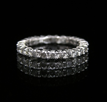 A Ladies Diamond Eternity Band 1 63 Carat 14k white