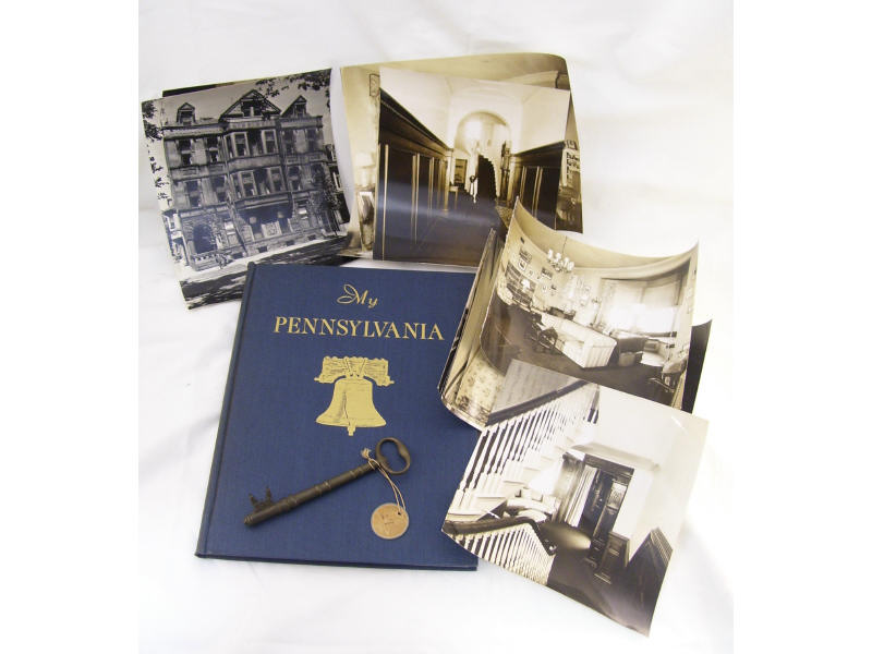 Governor s Mansion Key Book Photo Lot Lot includes Brass