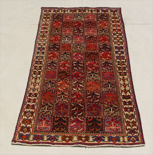 HAND TIED TURKISH CARPET Geometric design Approx 9 7 x