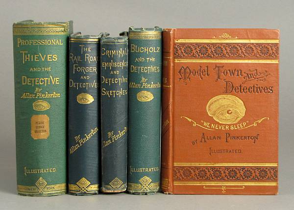 PINKERTON ALLAN 12 vols including Professional Thieves and the Detective