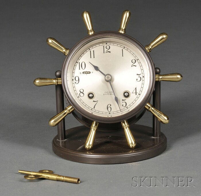 Chelsea Bronze Vanderbilt Ship s Bell Clock Chelsea Clock Company