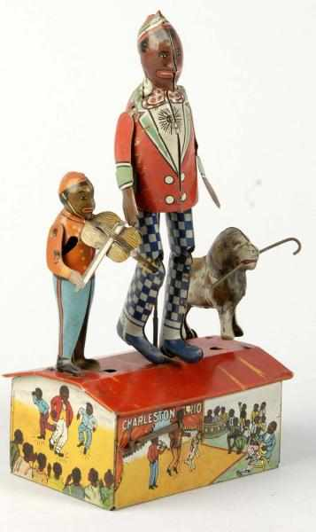 Tin Litho Marx Charleston Trio Wind Up Toy Description American