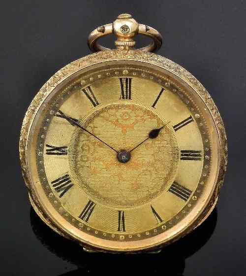 A late 19th Century lady s Swiss 18k gold cased