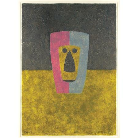 Rufino Tamayo MASCARA Color etching Estimate 2 000 3 000
