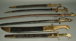 A 20th century brass hilted cavalry sabre of American pattern