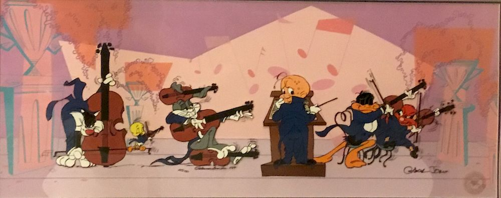 Animation Cel the Quintet by Chuck Jones In perfect character