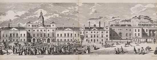 G C Leighton Grand Architectural Panorama of London folding wood