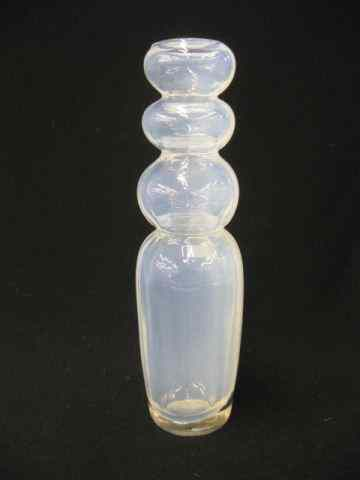 Opalescent Art Glass Vase stacking style 10 excellent