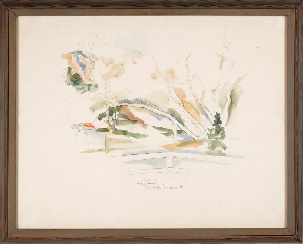 STANTON MACDONALD WRIGHT 1890 1973 RUSTIC CANYON1952 signed dated and