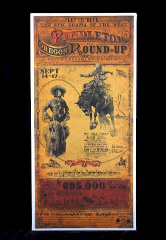 Pendleton Round Up Poster by Bob Coronato This is an