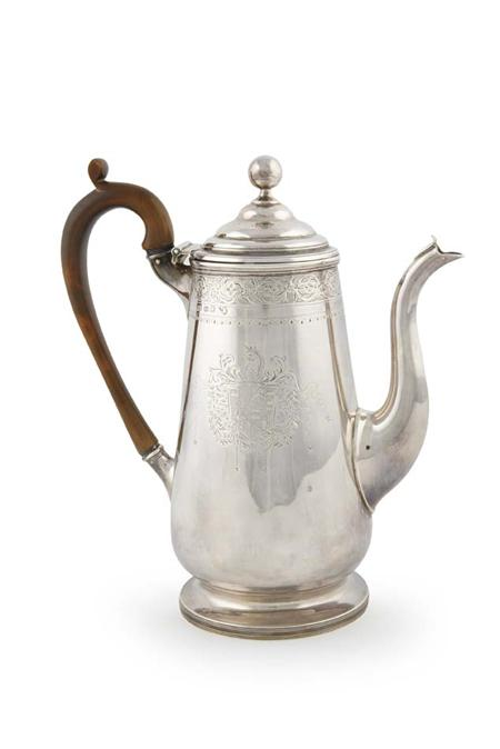 A George III coffee pot Thomas Law Sheffield 1795 the