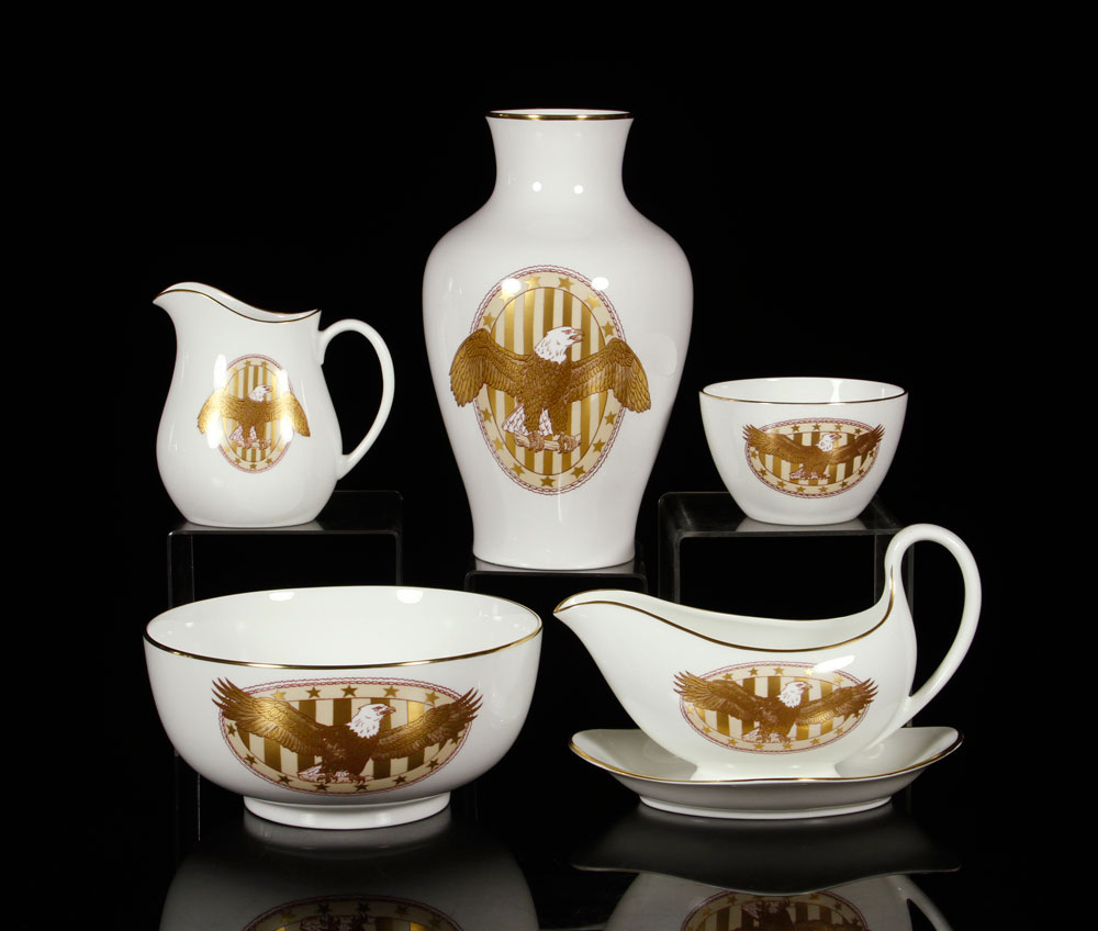 1367 6 Boehm American Heritage Serving Pieces Lot of six