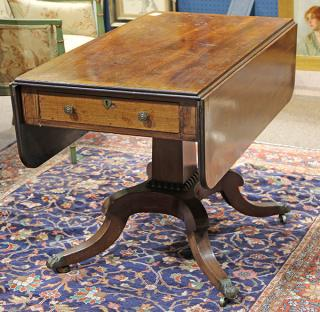 Regency mahogany drop leaf table Regency mahogany drop leaf table