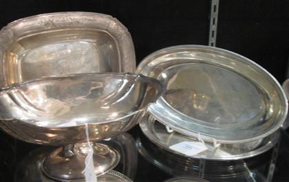 Four American sterling silver serving piecesgorham rogers and wallace 20th