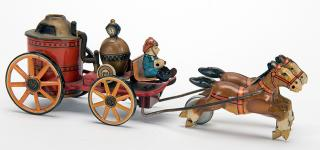 Horse Drawn Firefighting Vehicle Japan T M Toys mid twentieth