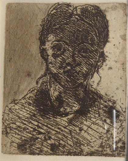 PAUL C ZANNE french 1839 1906 T TE DE JEUNE