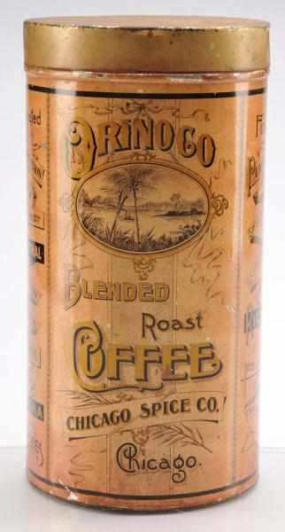 Orinogo Brand 3 lb Coffee Tin Description Pre 1900 Beautiful