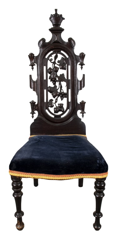 AMERICAN RENAISSANCE REVIVAL SIDE CHAIR American Renaissance Revival carved wood