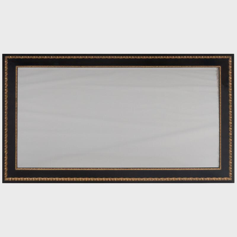 Large Biedermeier Ebonized and Parcel Gilt Mirror 39 x 5