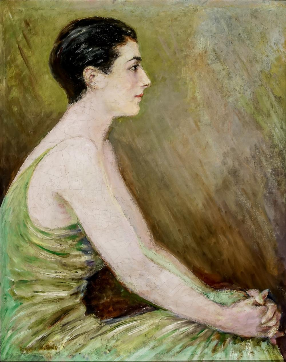 GUY P NE DU BOIS AMERICAN 1884 1958 WOMAN IN