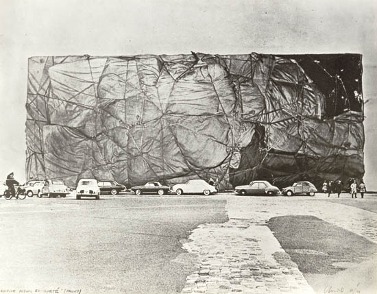 CHRISTO Edifice Public Empaquet Project Ecole Militaire Paris Screenprint on
