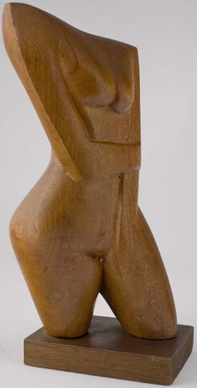 ELIZABETH CATLETT 1915 Nude Torso Carved mahogany sculpture 1976 Approximately