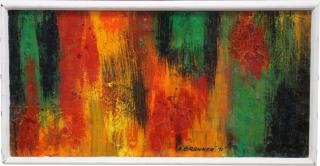 A Brenner Abstract A Brenner colorful abstract painting Signed and