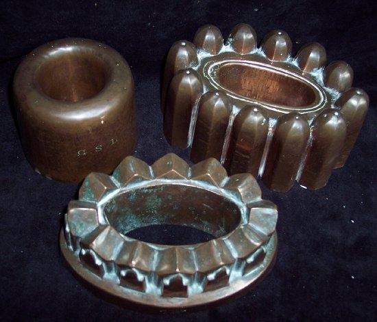 A copper mould of oval crown shape stamped John Finlay