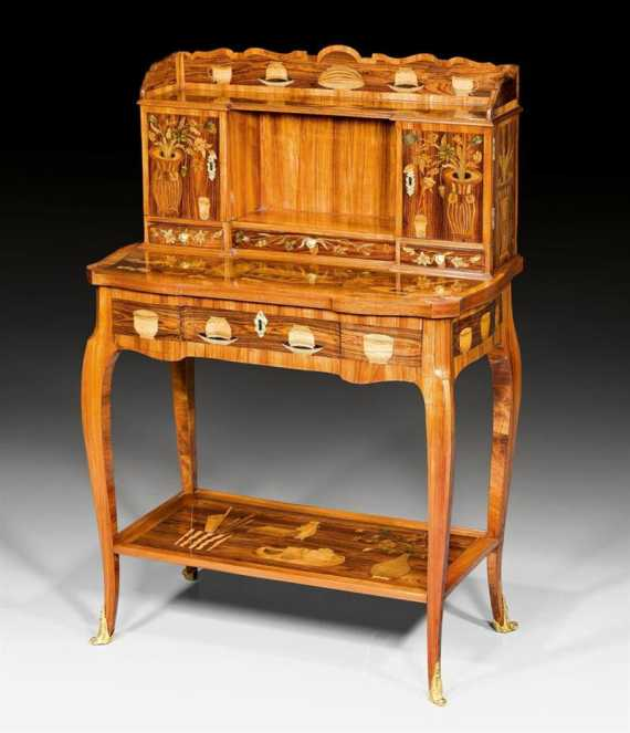 BONHEUR DU JOUR Louis XV attributed to C TOPINO Charles