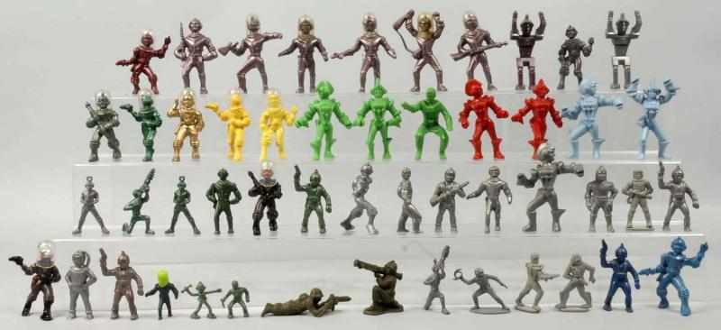 Lot of Vintage Space Figures Accessories Description Circa 1950s Includes