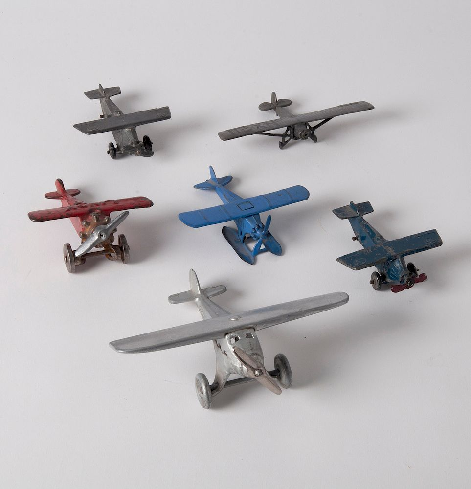 6 Different Spirit of St Louis Airplane Toys Comprising 1