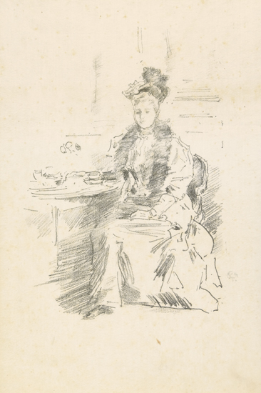 JAMES A M WHISTLER La Jolie New Yorkaise Lithograph on