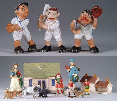 LOT OF MISC FIGURES AND BUILDINGS Lot includes a complete
