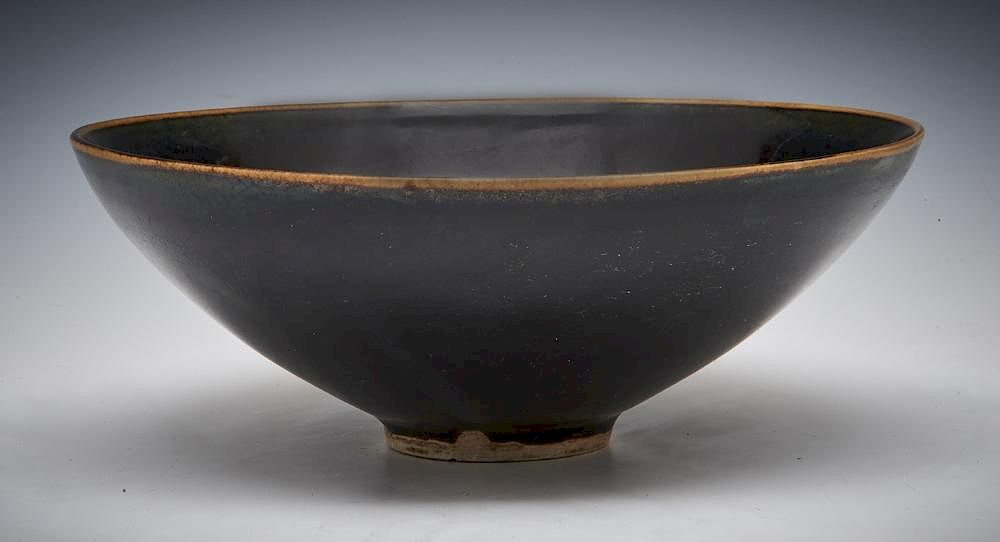 Large Ding Black Glazed Bowl Large Ding Black Glazed Bowl