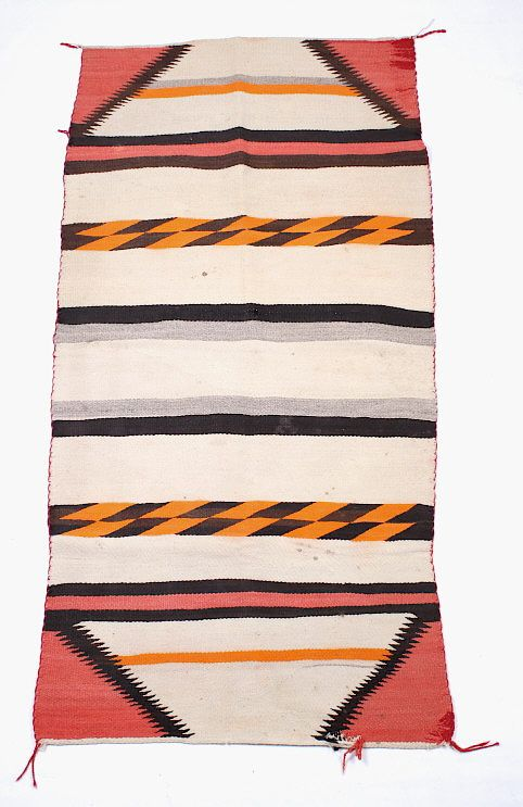 Navajo Banded Chinle Rug c 1900 For your consideration is