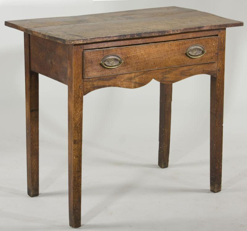 Irish Chippendale Dressing Table late 18th century elm with pine