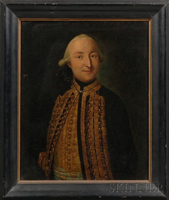 Anglo School 18th Century Portrait of a Gentleman Unsigned the